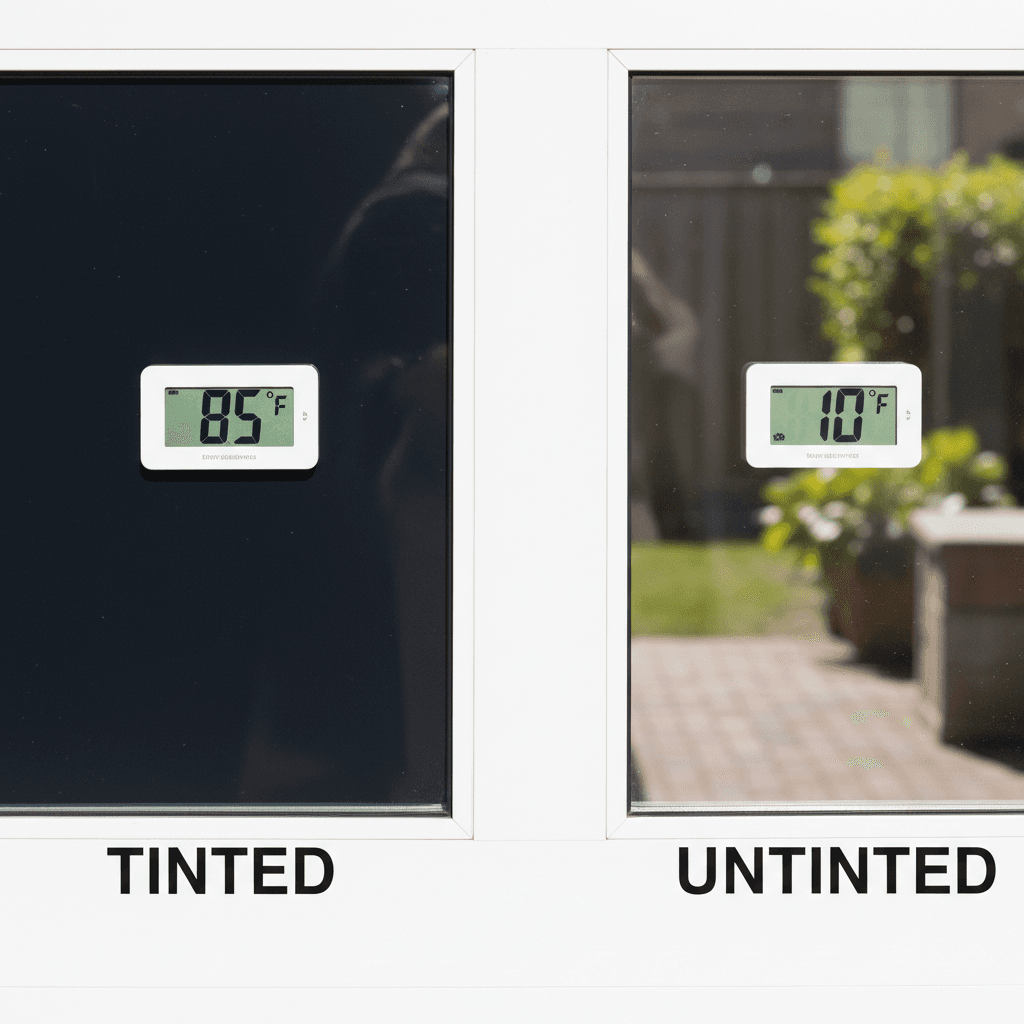 Heat reduction window tint